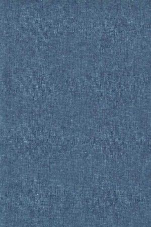 Robert Kaufman, Tessuto Misto Cotone e Lino Tinto in Filo Blu Occasione