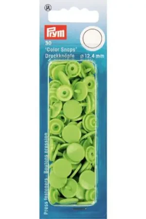 Occasione Bottoni a pressione - 30 bottoni pressioni a ribadire verde mela - 12.4 mm - Prym