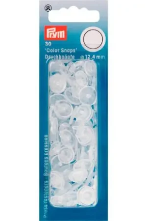 Bottoni a pressione - 30 bottoni pressione trasparenti opaco - 12.4 mm - Prym Compra Online