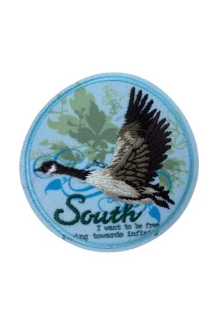 Professionale Applicazione Termoadesiva Tonda Patch Ricamo Animale Uccello Volatile 65 Mm