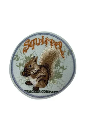 Applicazione Termoadesiva Tonda Patch Ricamo Animale Scoiattolo 65 Mm Più Venduto