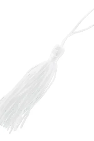 Pompon textile 7.5 cm Blanc Offerta Del Giorno