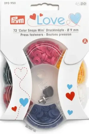 Bottoni a pressione - Scatola 72 pulsanti rotondi - 9 mm - Prym Promozione
