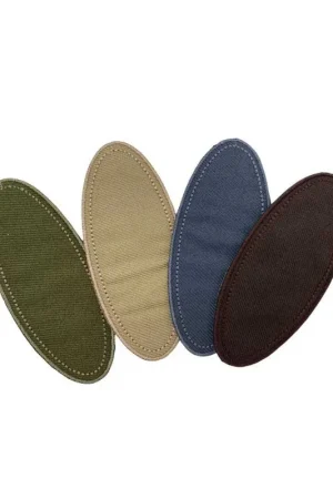 Acquista Ora Applicazione Termoadesiva Patch Forma Ovale Saldastrappi Tessuto Unito 80x35 Mm