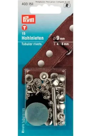 Solo Oggi Occhielli e rivetti - Rivetti tubolari - 9 mm - Prym