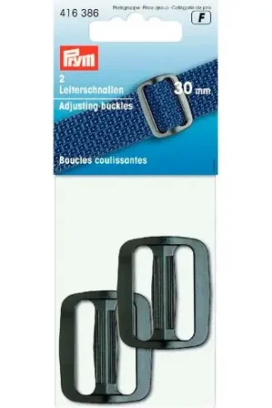Fibbie e clip - Fibbie scorrevoli nere - 30 mm - Prym A Buon Prezzo