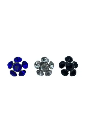 Prezzo Scontato Bottone Gioiello Asola Strass Metallo Mis 24 Mm 15