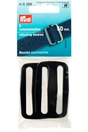 Spedizione Espresso Fibbie e clip - Fibbie scorrevoli nere - 50 mm - Prym