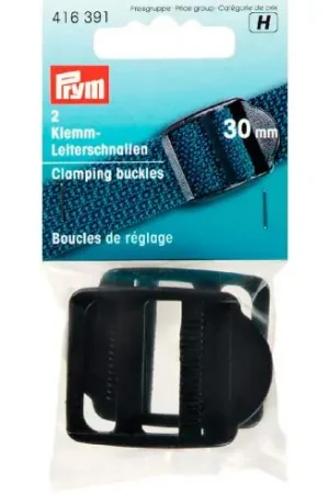 Miglior Prezzo Fibbie e clip - Fibbia di regolazione nera - 30 mm - Prym