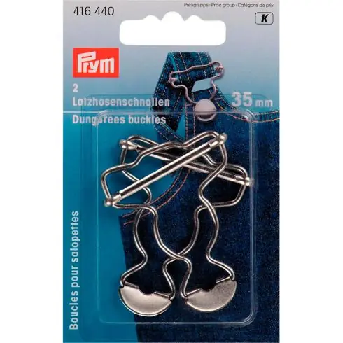 Accessorio di chiusura - Fibbie per salopette argento - 35 mm - Prym Offerta