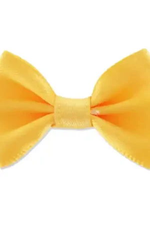 Popolare Noeud en satin 37 mm Jaune