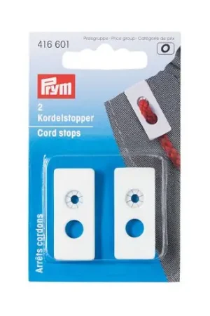 punte - stop cordone colore bianco - 15 x 33 mm - Prym Soddisfatti O Rimborsati