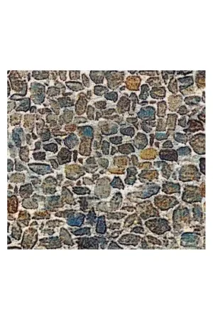 Sconto Wilmington Prints Wind and Waves by Douglas Laird, Tessuto Grigio Azzurro Effetto Pavimento