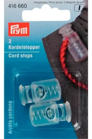 Offerta punte - 2 fermacavi 1 foro - Trasparente 2.5 cm - Prym