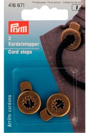 Vendita Finale punte - stop cordone - colore ottone - Prym