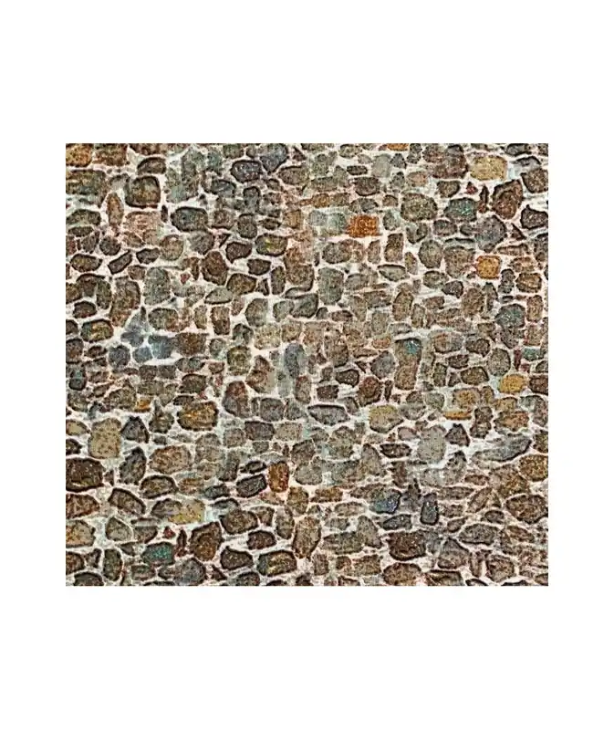 Wilmington Prints Wind and Waves by Douglas Laird, Tessuto Grigio Beige Effetto Pavimento Occasione