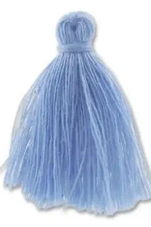 Pompon imitation coton 27-30 mm Light Sapphire x1 Subito Disponibile