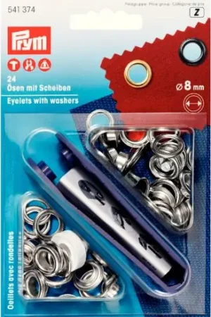 Occhielli e rivetti - 24 occhielli color argento - 8 mm - Prym Acquista Ora