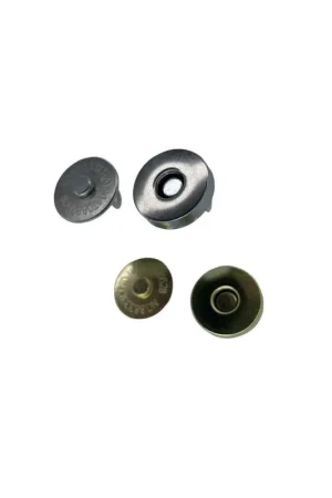 Bottone Alette Chiusura Magnete Calamita Ottone Dimensione 18 Mm H Chiuso 23 mm Ordina Subito
