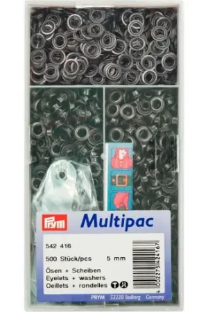 Occhielli e rivetti - 500 occhielli colore ottone brunito - 5 mm - Prym Spedizione Espresso