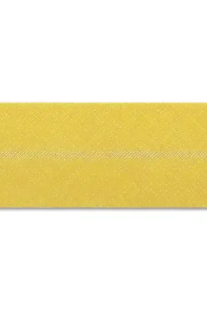 Biais en polycoton 20 mm Jaune x 1m Direttamente Dal Produttore