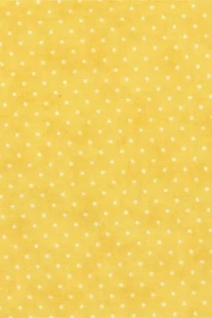 Miglior Prezzo Moda Fabrics Essential Dots, Tessuto Fondo Giallo con Pois Bianchi