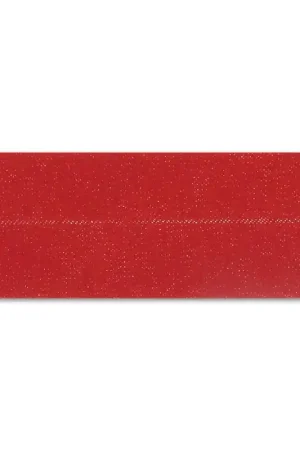 Professionale Biais en polycoton 20 mm Rouge x 1m