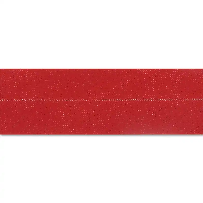 Professionale Biais en polycoton 20 mm Rouge x 1m