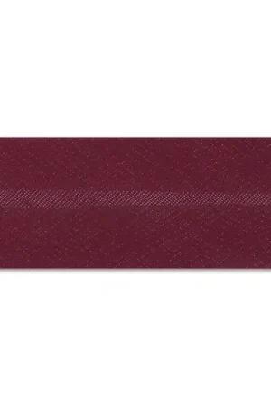 Economico Biais en polycoton 20 mm Bordeaux x 1m