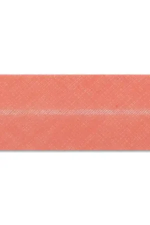 Biais en polycoton 20 mm Corail x 1m Consegna Rapida