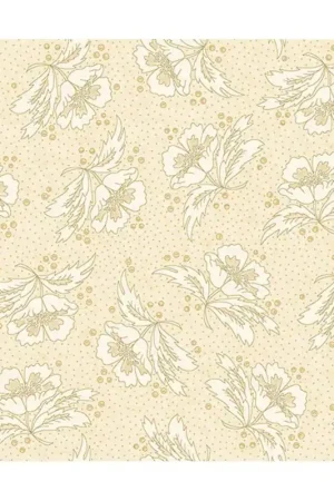 Henry Glass Butter Churn Basics by Kim Diehl, Tessuto Crema con Fiori e Pois Ultimissimo Modello