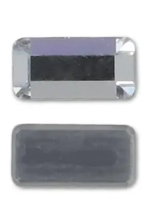 Strass Hotfix Rectangles PureCrystal 2510 5x2.5 mm Crystal  x10 Non Perdere