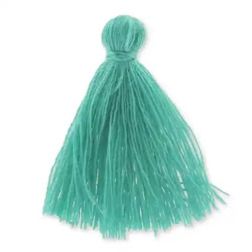 Pompon imitation coton 27-30 mm Teal x1 Nuovo Arrivo