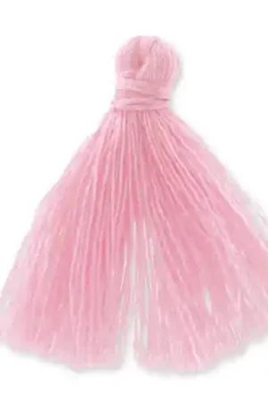 Ordina Subito Pompon imitation coton 27-30 mm Rose  x1