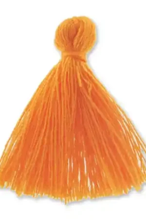 Pompon imitation coton 27-30 mm Orange x1 Pagamento Sicuro