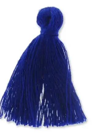 Spedizione Espresso Pompon imitation coton 27-30 mm Bleu Dur x1