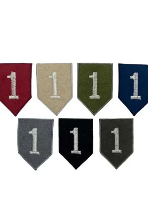 Prezzo Basso Applicazione Patch Termoadesiva Toppa Scudetto Stemma Ricamo Argento Lurex Numero 1 35x55 Mm