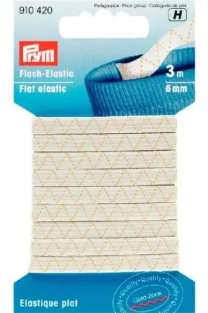 Nuovo Arrivo Merceria - Elastici - Elastico piatto 6mm bianco - Prym