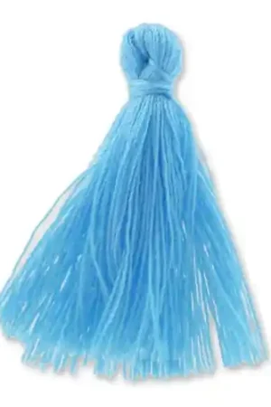 Prezzo Conveniente Pompon imitation coton 27-30 mm Aqua x1