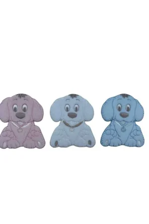 Applicazione Termoadesiva Velluto Ricamo Patch Baby Piccolo Cane 7x6 Cm Novità