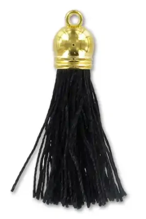 Pompon polyester 4 cm doré Noir x1 Direttamente Dal Produttore