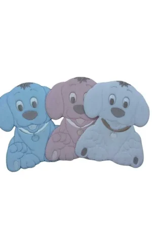 Promozione Esclusiva Applicazione Termoadesiva Velluto Ricamo Patch Baby Cane 13x11 Cm