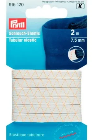 Popolare Merceria - Elastici - Elastico tubolare 7,5mm bianco - Prym