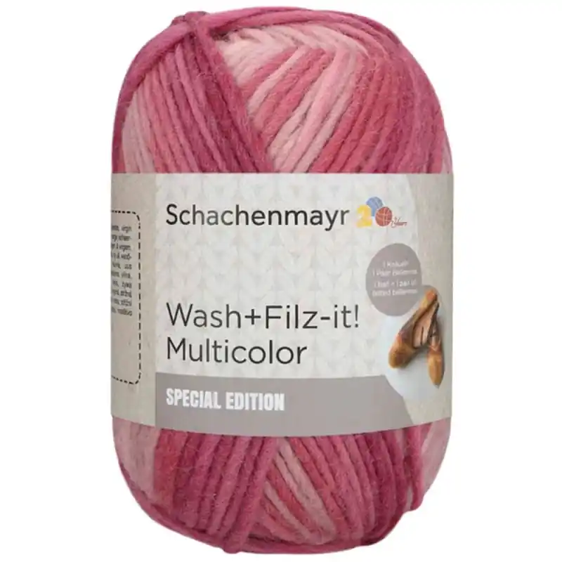 Ultima Occasione Schachenmayr Wash+Filz-It! Multicolore 200 grammi - Edizione Limitata