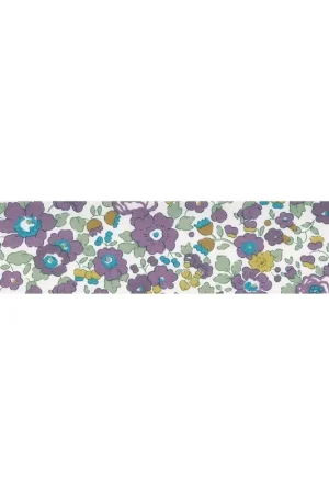Biais en tissu Liberty - Betsy - Granit x1m Quantità Limitata