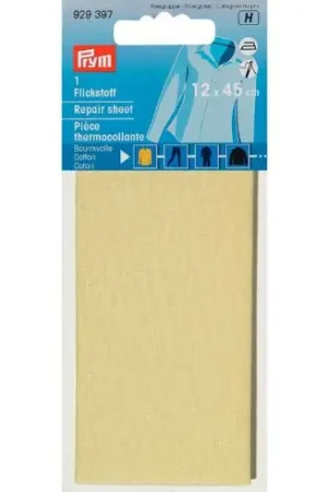 Rinforzi Ferro su ferro - Parte di riparazione termoadesiva cotone ecru - Prym Offerta Speciale