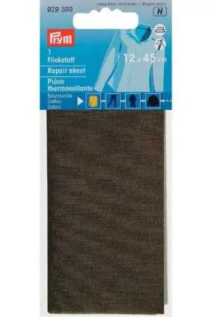 Rinforzi Ferro su ferro - Parte di riparazione termoadesiva cotone kaki - Prym Quantità Limitata