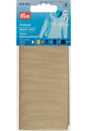 Prezzo Conveniente Rinforzi Ferro su ferro - Parte di riparazione di termoadesivi in cotone beige - Prym