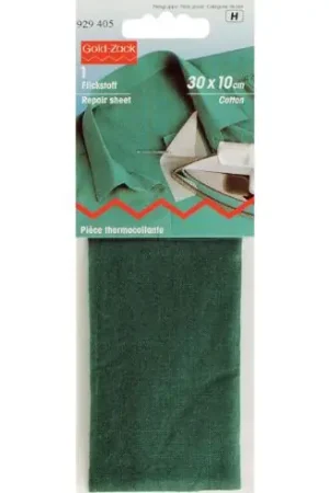 Ultime Pezzi Rinforzi Ferro su ferro - Parte di riparazione termoadesiva cotone verde - Prym