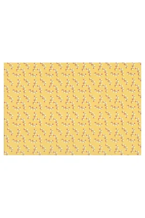 Promozione Lecien Madame Fleur by Jera Brandvig, tessuto giallo con rami di rose